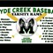 Baseball Banner for the Mayde Creek Rams