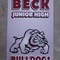 Football Yard Sign for Beck Jr. High