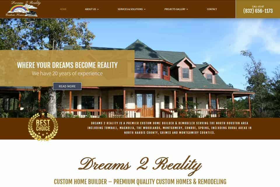 Dreams 2 Reality Custom Homes & Remodeling by Sign Solutions