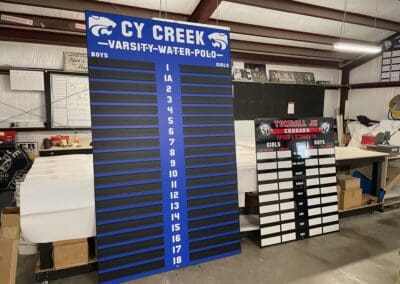 Water Polo Record Boards and Roster Boards