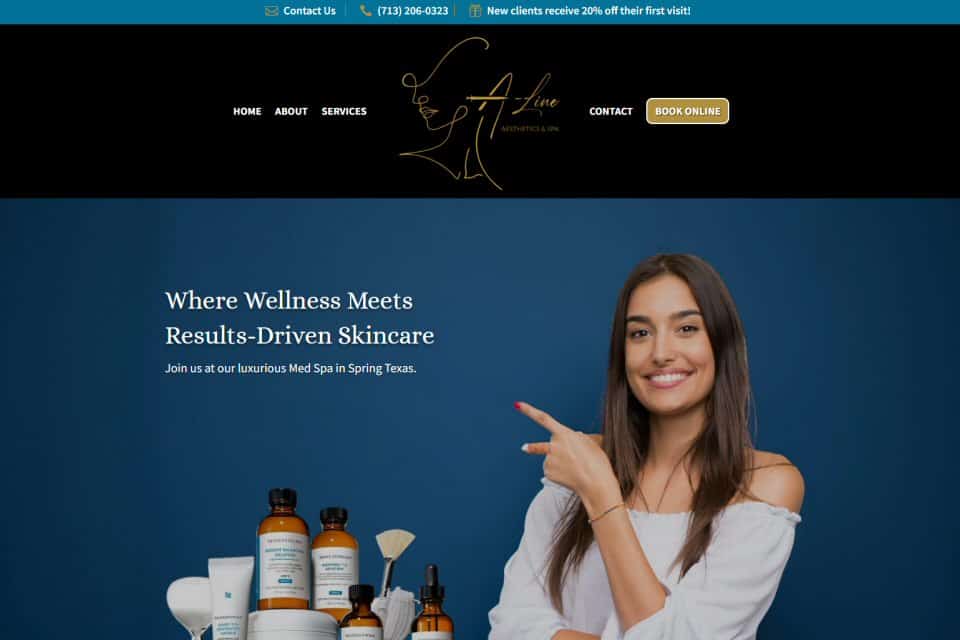 A-Line Aesthetics & Spa, Spring, TX by Sign Solutions